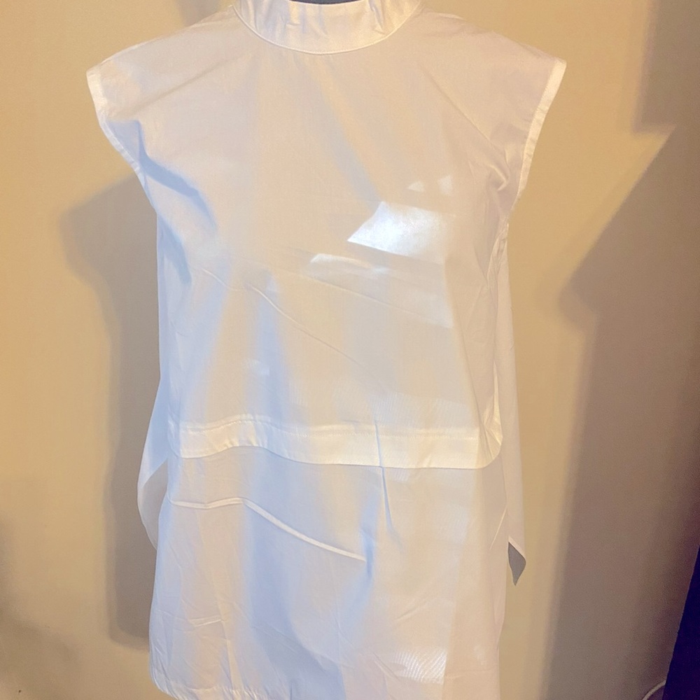 ASOS SizeL White open back shirt
